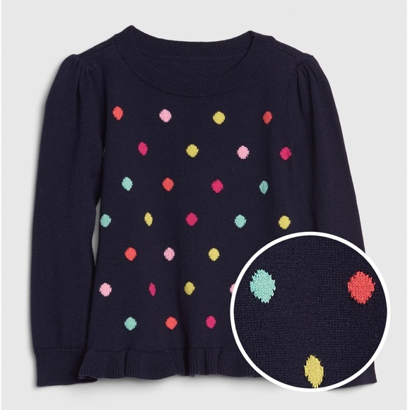 GAP Other - NWT baby Gap peplum sweater 3T 💎